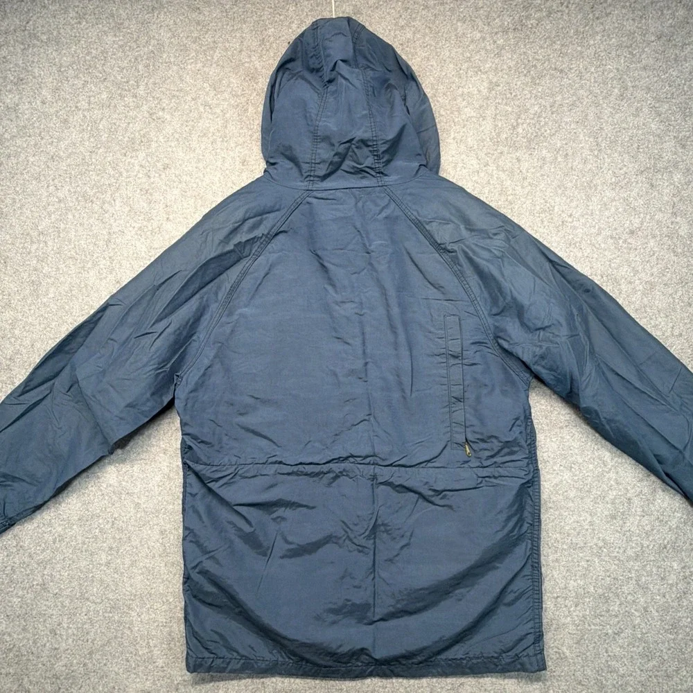 Vintage LL Bean Jacket Mens XL Blue Baxter State Parka Hooded Made In USA